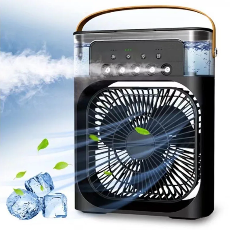 Portable 3 In 1 Fan AIr Conditioner Household Small Air Cooler LED Night Lights