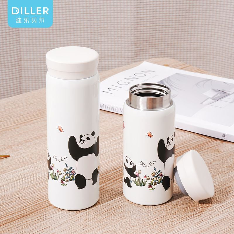 Panda Cartoon Insulated Water Bottle