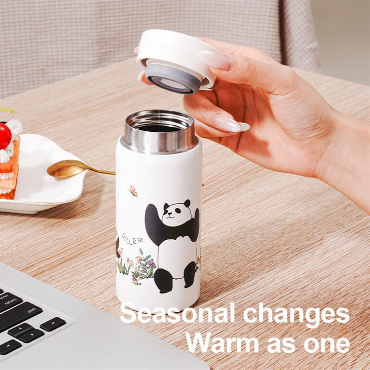 Panda Cartoon Insulated Water Bottle